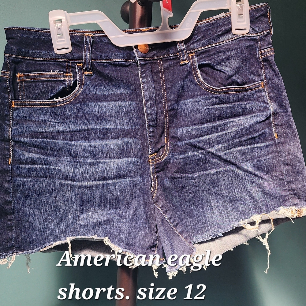 American Eagle Outfitters Dark Blue Jean Shorts